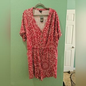 Torrid Rayon washed mandala romper